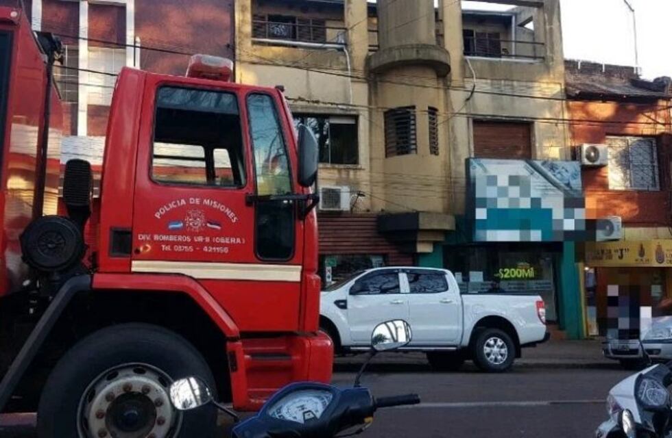 Sofocaron un incendio en un edificio de Oberá