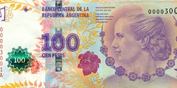 Billete de Eva Peron