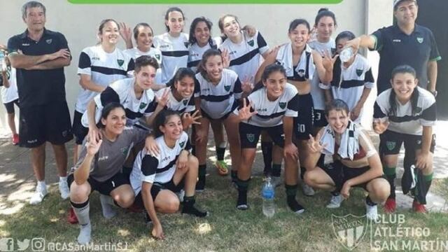 Las jugadoras del equipo de fútbol femenino de San Martín tuvieron que salir a pedir disculpas\u002E