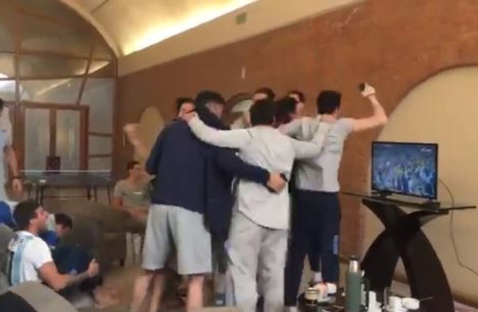 El festejo de la Selección Argentina de Básquet