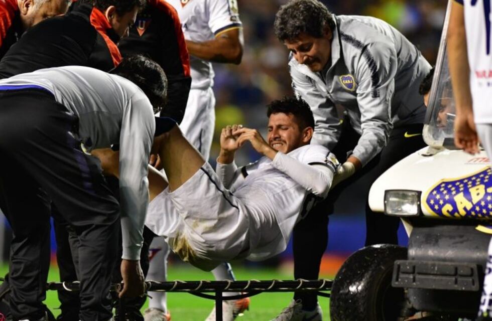 Copa Libertadores: la escalofriante lesión de Christian Cruz ante Boca en La Bombonera