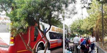 Se reanudó el conflicto en la Terminal de Posadas\u002E (Foto: Misiones Online)