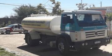 Camión regador municipal\u002E (Foto: Portal Traslasierra Noticias)\u002E