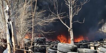 Se incendió una gomería en Tunuyán