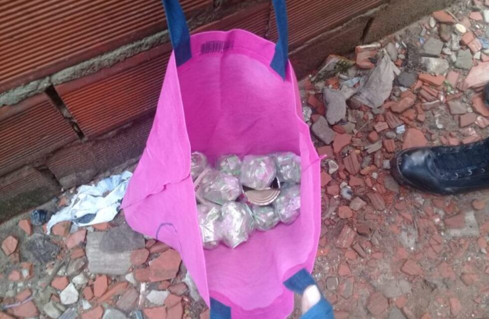 Ecodroga: una adolescente llevaba 600 dosis de estupefacientes en una bolsa reutilizable