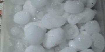 Granizo que cayó en Jujuy