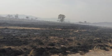 Un sector de Estancia Santa Rosa, ya fue contenido\u002E (Foto: gentileza Noelia Lamagni)\u002E