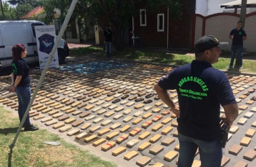 Incautaron casi 1200 kilos de marihuana escondidos en Monte Grande