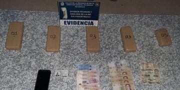 Múltiples golpes al narcotráfico durante el fin de semana en Salta\u002E (Policía de Salta)