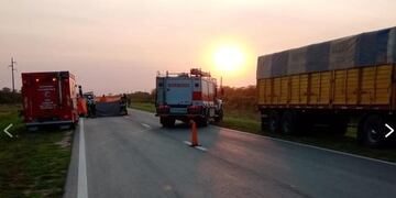 Accidente Ruta 158 cercania de Las Varillas