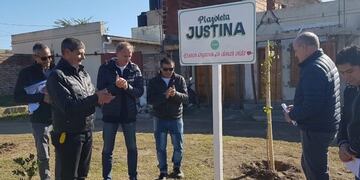 Plazoleta justina en Punta Alta