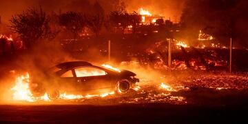 Devastador incendio en el norte de California: hay al menos 30 mil evacuados\u002E Foto: AFP\u002E