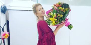 Nicole Neumann recibió una bellas flores, ¿de Moyano? (Instagram)