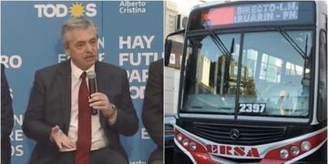 Alberto Fernández habló sobre la problemática del transporte público en Paraná