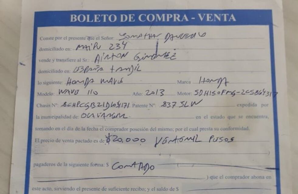 La hermana del joven detenido por desobediencia dice que la moto no era robada