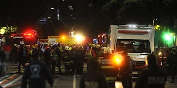 Explosión en una perfumería porteña\u002E (Foto: Clarín)