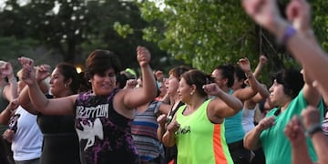 Zumba, una de las atracciones de Ciclovida (Prensa Municipalidad de Rafaela)