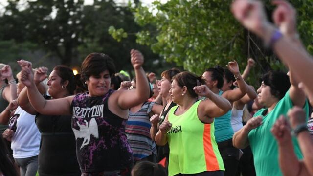 Zumba, una de las atracciones de Ciclovida (Prensa Municipalidad de Rafaela)