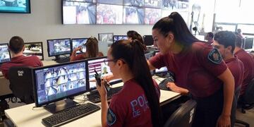 Así funciona el nuevo sistema de reconocimiento facial para detectar a delincuentes prófugos (Foto: Policía de Ciudad de Buenos Aires/Télam)