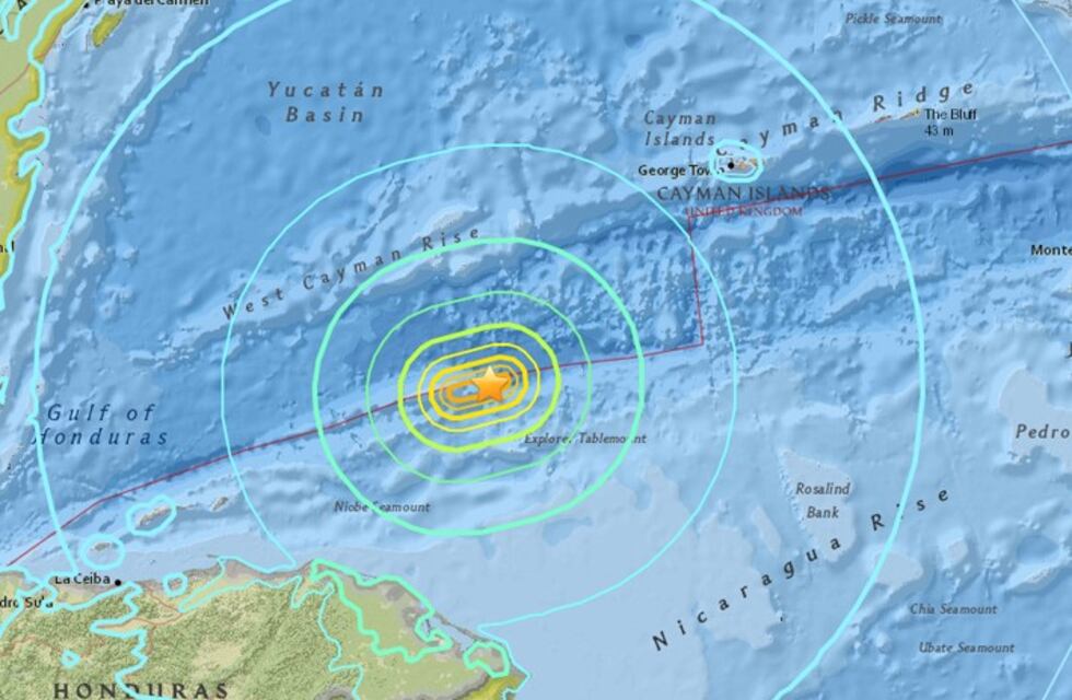 Sismo de 7,8 grados en Honduras no reporta daños ni muertos
