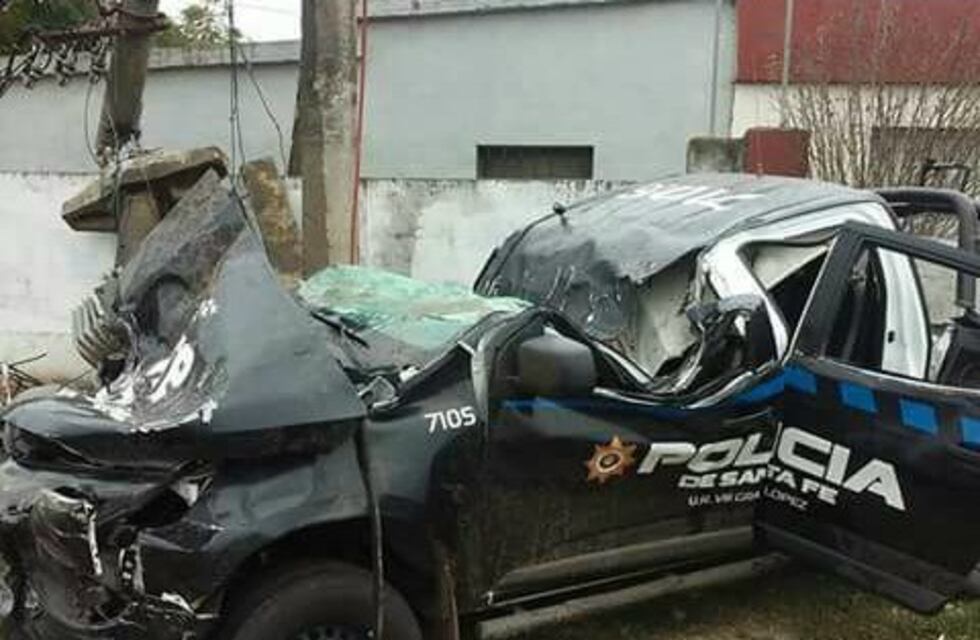 Uno de los tres policías accidentados en Venado Tuerto quedó en terapia intensiva