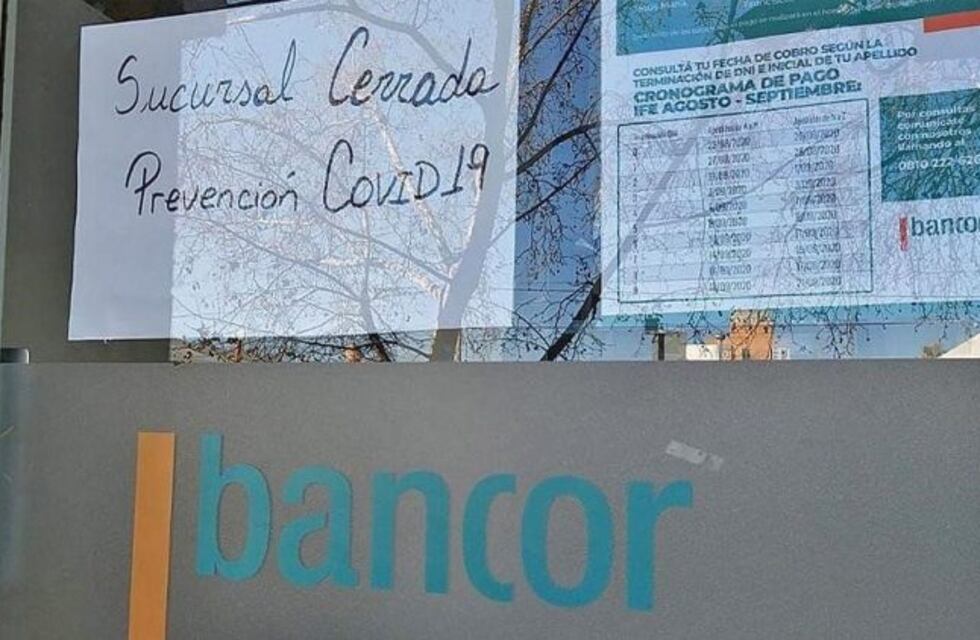 Tres bancos en Río Cuarto cerraron la atención al público por casos de Covid-19