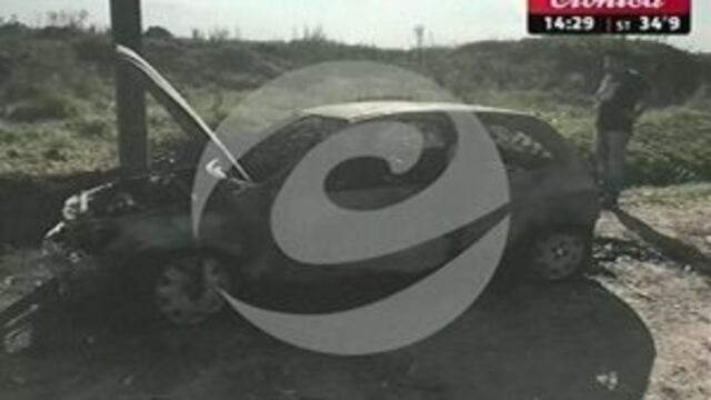 Auto incendiado empresario Caballito