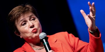 La directora del FMI, Kristalina Georgieva\u002E (Foto: Brendan Smialowski / AFP)