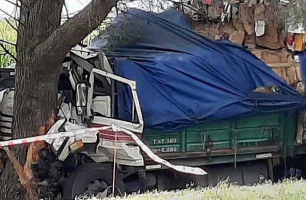Un camión chocó contra un pino cerca de Catriló y falleció el conductor
