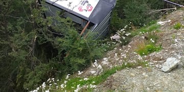 Voladura del puesto de la Dirección Provincial de Transporte