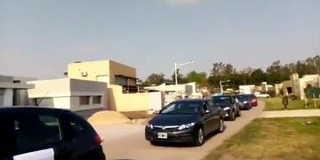 Protesta en la casa de Lorenzetti