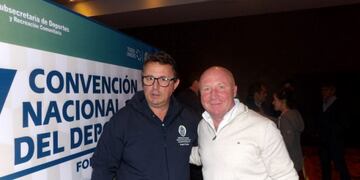 Carlos Mac Allister (derecha), secretario de Deportes de la Nación\u002E