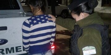 Las fuerzas federales interceptaron a la muchacha en José Ingenieros al 7200\u002E (@minseg)