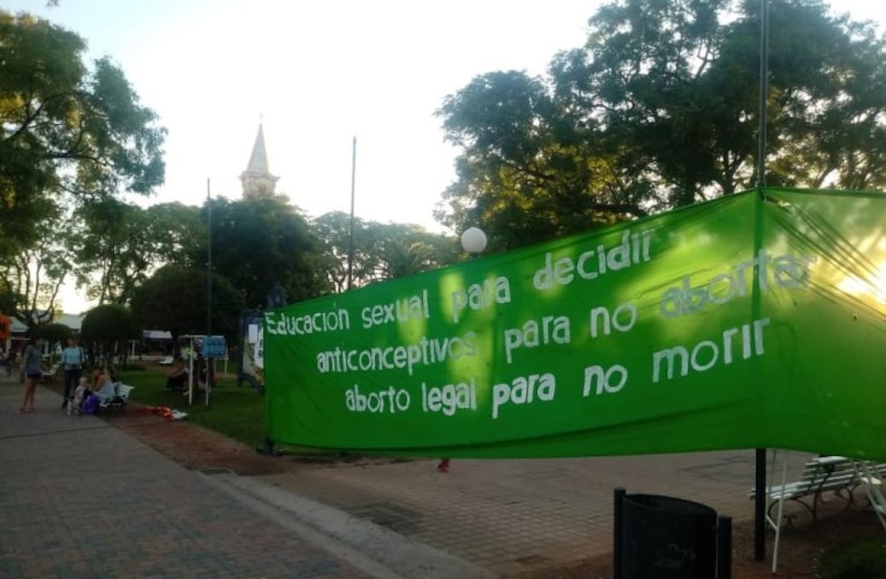 Rafaela se sumó al "pañuelazo verde"