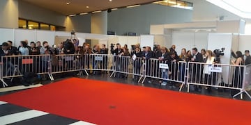 Alfombra roja casamiento de Messi