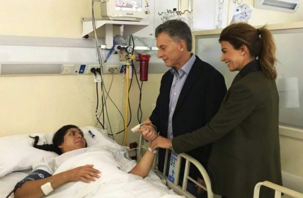 Macri visitó a la policía baleada en la comisaría de San Justo