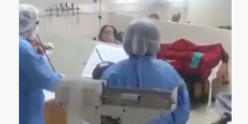 Músicos sorprendieron a pacientes internados