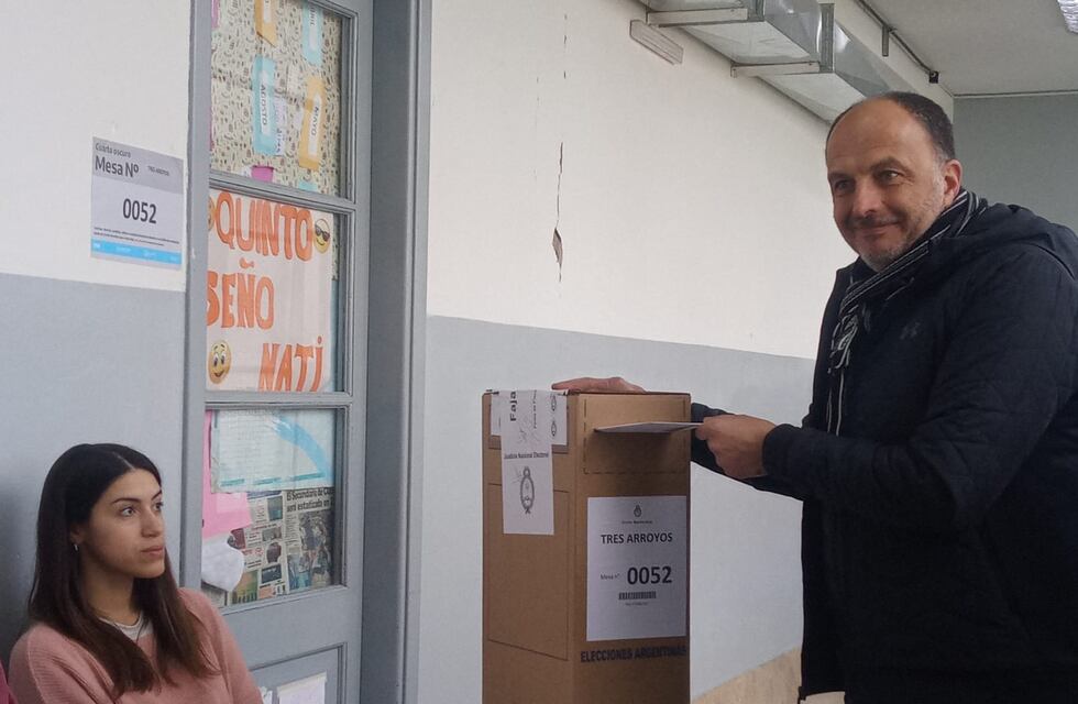 Elecciones 2023 en Tres Arroyos: Votó Pablo Garate