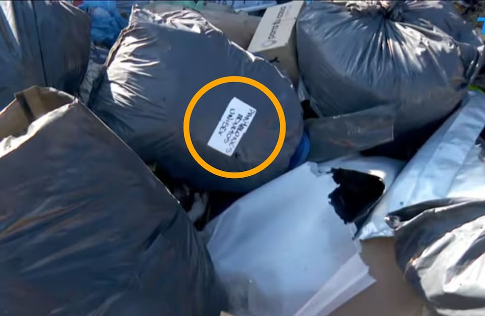 Indignación en Bahía Blanca: una jubilada reconoció las donaciones que hizo a la Cruz Roja entre la basura