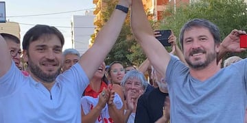 Interna de Juntos por el Cambio en Trelew: Ignacio Torres y Gerardo Merino. (La Voz)