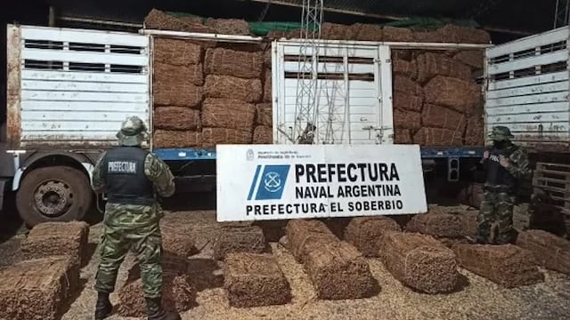 Secuestran cargamento de tabaco en El Soberbio.