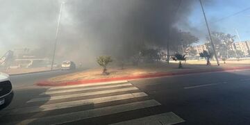 Quemaban pastizales pero el vientos descontroló las llamas.