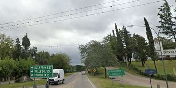 De Mendiolaza a Villa Allende. El tránsito se verá afectado por obras de cloacas (Captura de Street View).