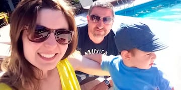 El padre, la madre y el nene.