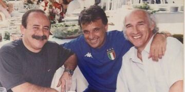Daniel Comba junto a Jorge Guinzburg y Carlos Bianchi. (Foto: archivo).