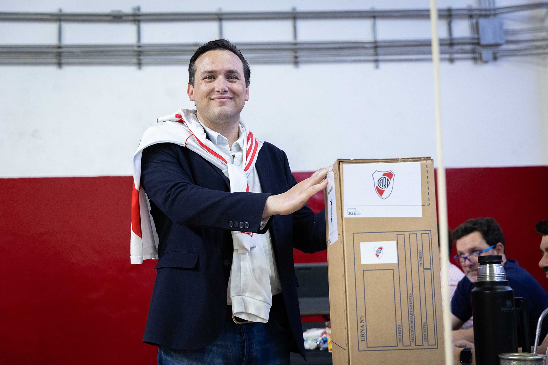 Elecciones en River: ya votaron todos los candidatos, junto a más de 13 mil socios. (Gentileza)