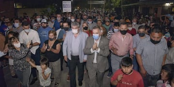 Osvaldo Jaldo inauguró obras en Monteros.