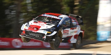 Elfyn Evans, en el Toyota Yaris WRC.