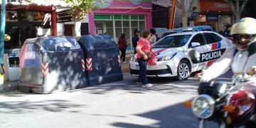 Un patrullero tuvo que intervenir\u002E