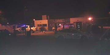 Incendio en la comisaria 24ª de Villa Mercedes\u002E Foto: Gentileza\u002E